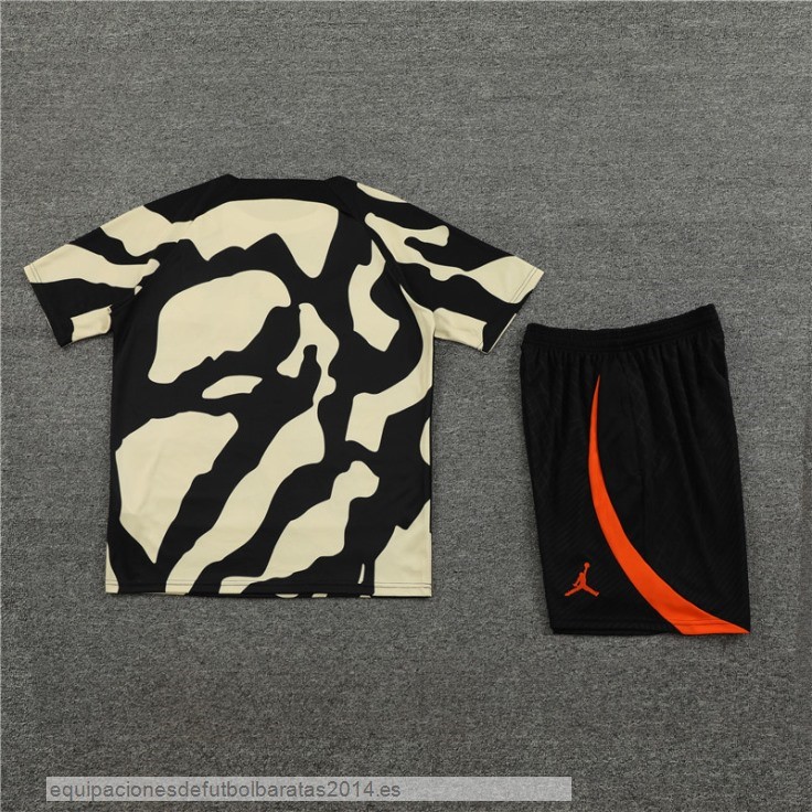 Nuevo Entrenamiento Conjunto Completo Niños Paris Saint Germain 23/24 Amarillo Negro Naranja Baratas